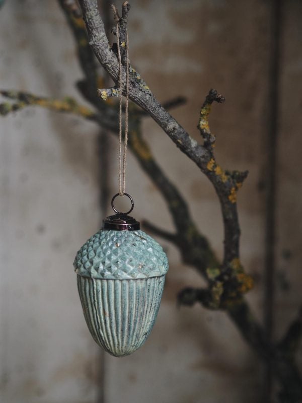 Sea Green Fircone Bauble | Bramble & Wild - Florist In Frome